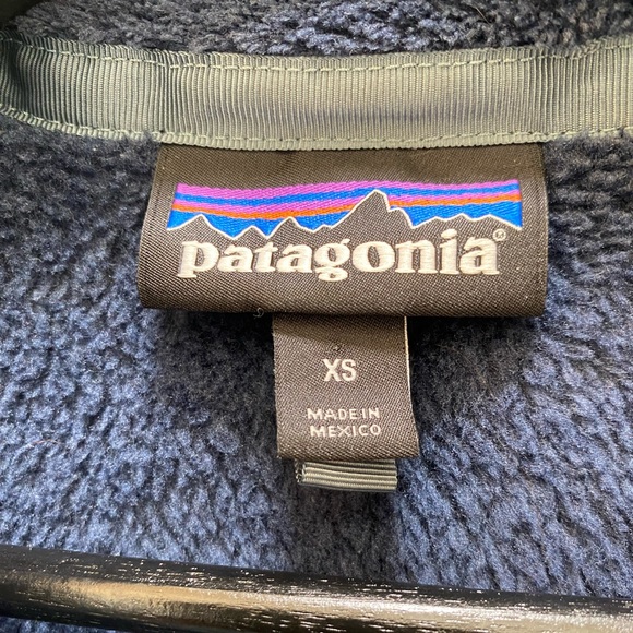 Patagonia Navy Snap T fleece pullover size XS - Picture 7 of 11